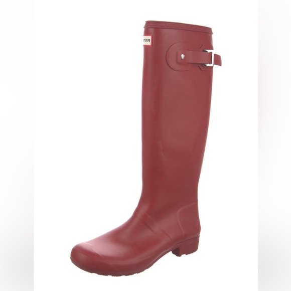 Hunter Shoes - Hunter Red Matte Tall Rain Boots